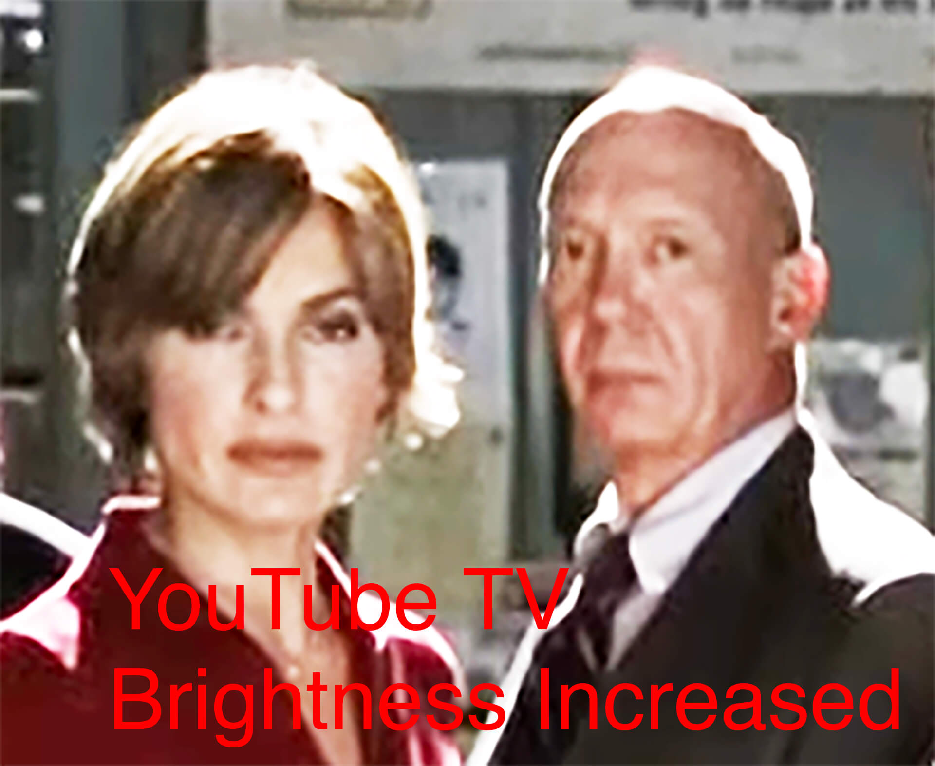 YouTube TV Brightness Increased